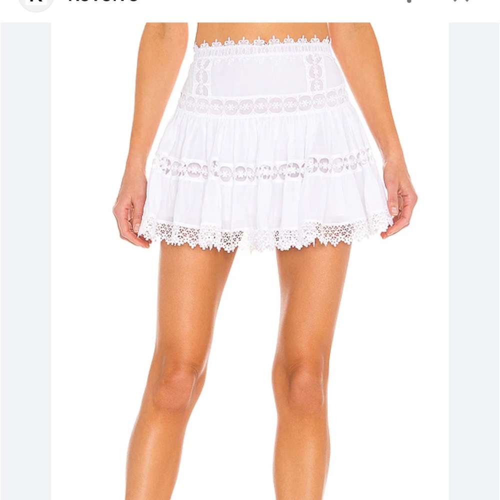 White Embroidered Skirt
